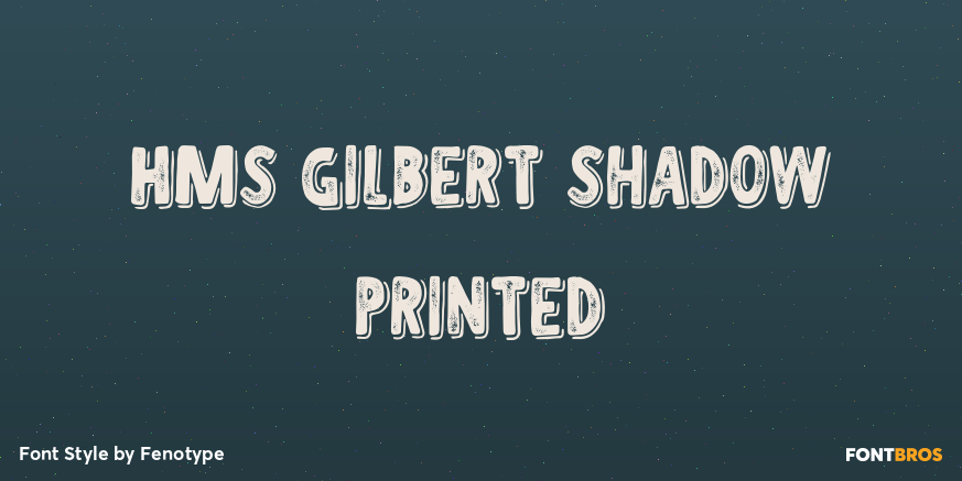 HMS Gilbert Shadow Printed Poster