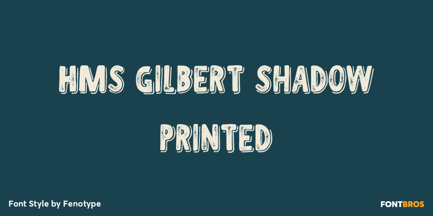 HMS Gilbert Shadow Printed Poster