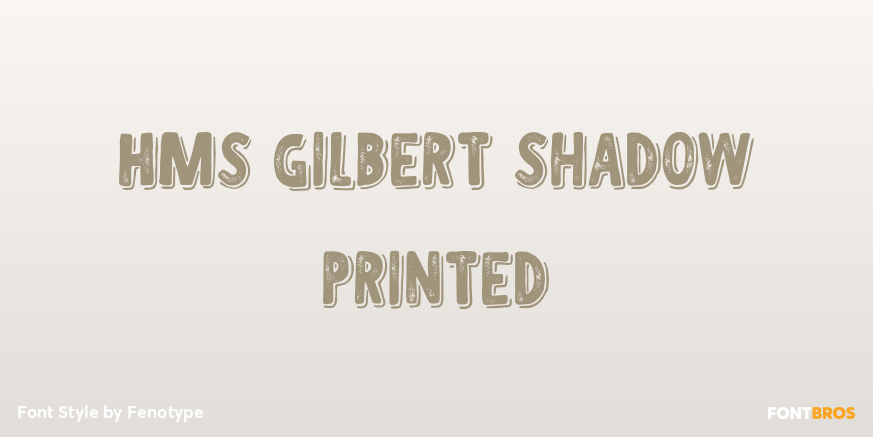 HMS Gilbert Shadow Printed Poster