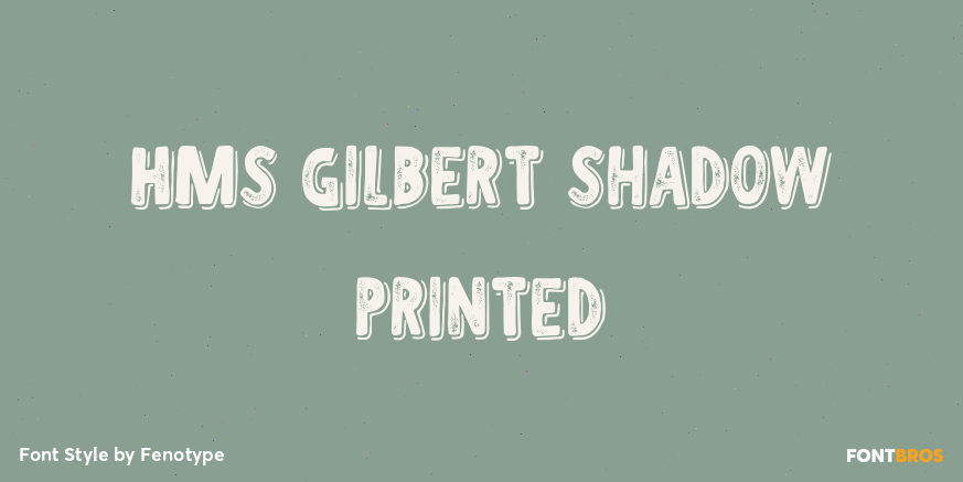 HMS Gilbert Shadow Printed Poster