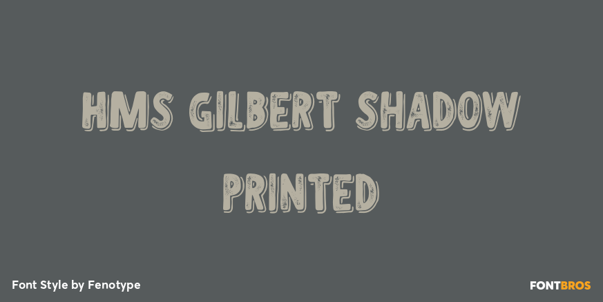 HMS Gilbert Shadow Printed Poster