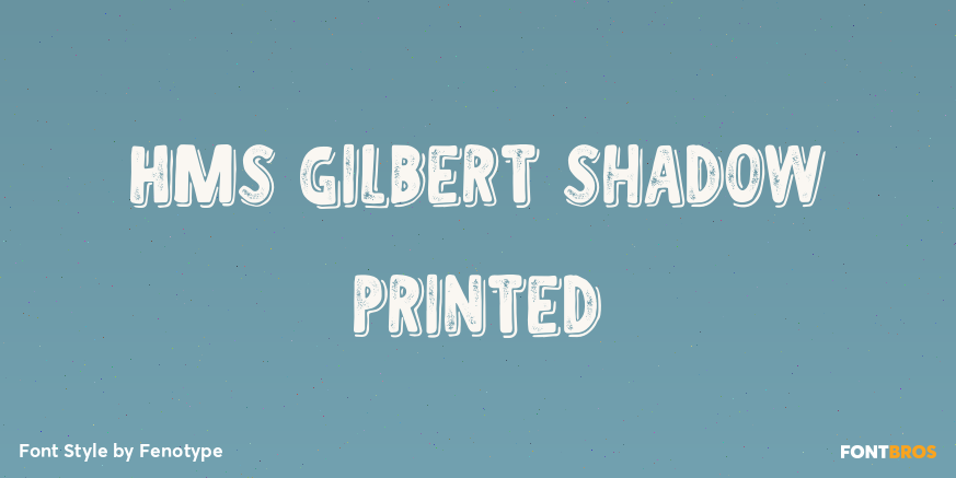 HMS Gilbert Shadow Printed Poster