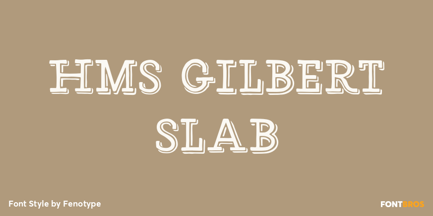 HMS Gilbert Slab Poster