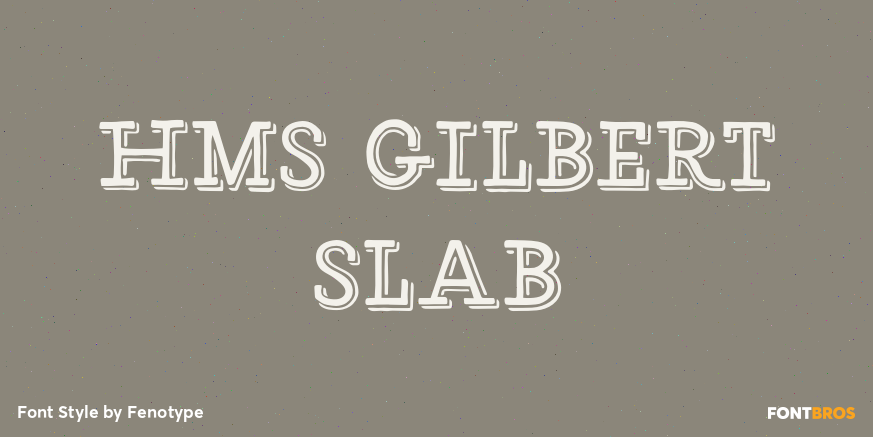 HMS Gilbert Slab Poster