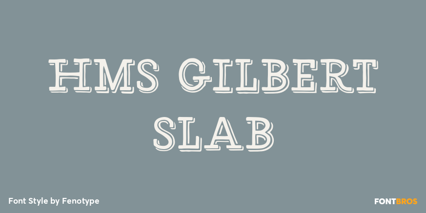 HMS Gilbert Slab Poster