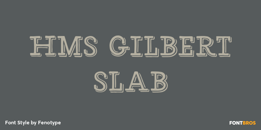 HMS Gilbert Slab Poster