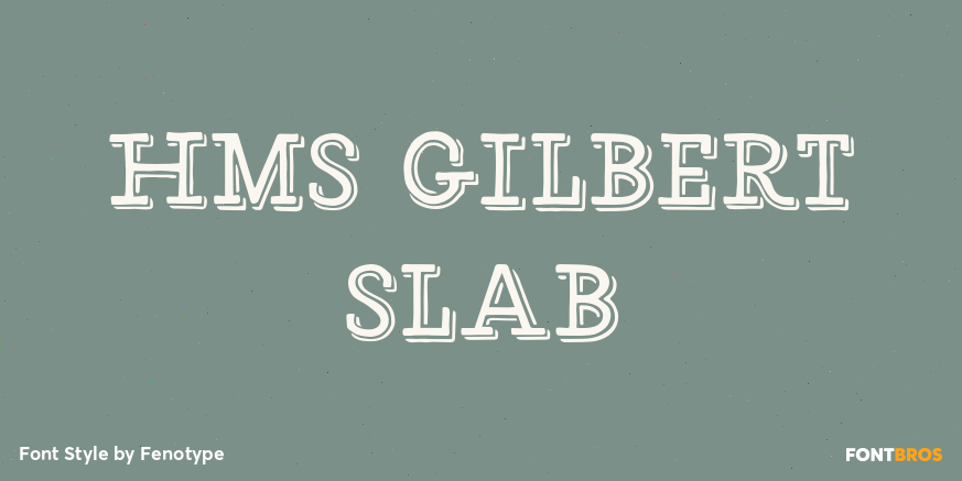 HMS Gilbert Slab Poster