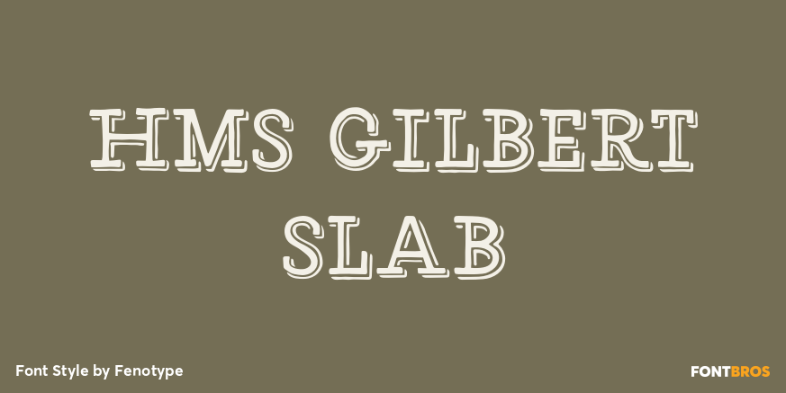 HMS Gilbert Slab Poster