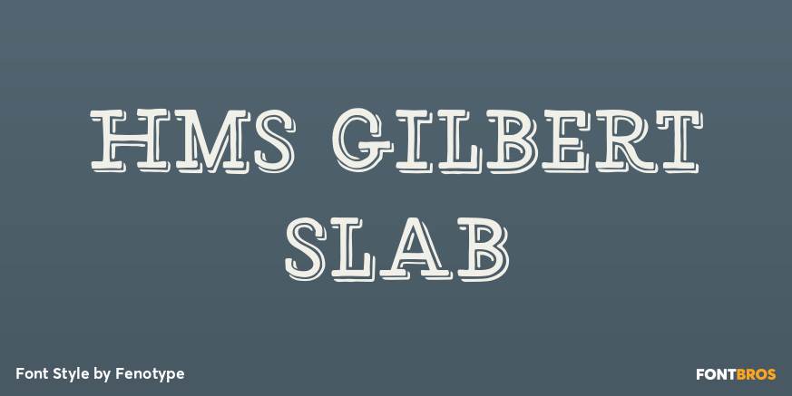 HMS Gilbert Slab Poster