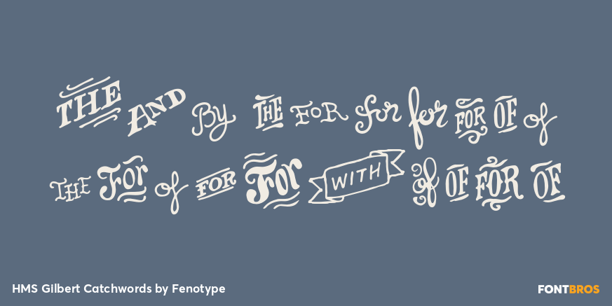 HMS Gilbert Catchwords Poster