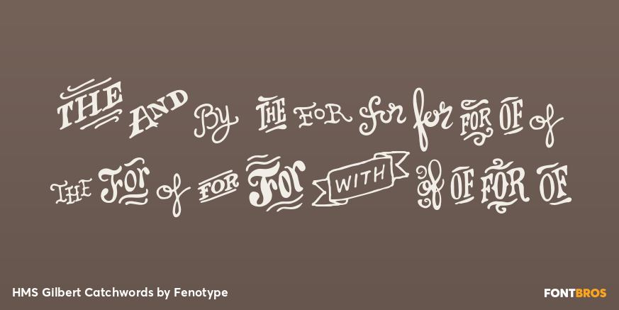 HMS Gilbert Catchwords Poster