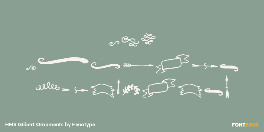 HMS Gilbert Ornaments Poster