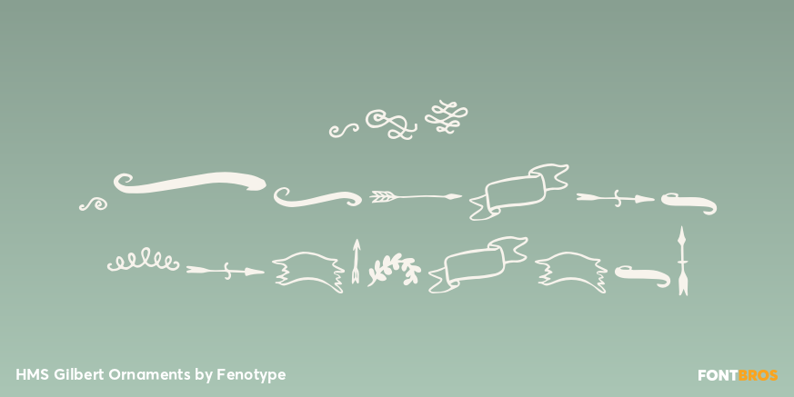 HMS Gilbert Ornaments Poster