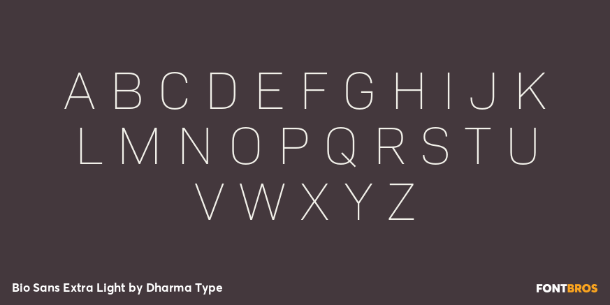 Bio Sans Extra Light Font Poster #2