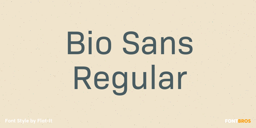 Bio Sans Regular Font Poster #1