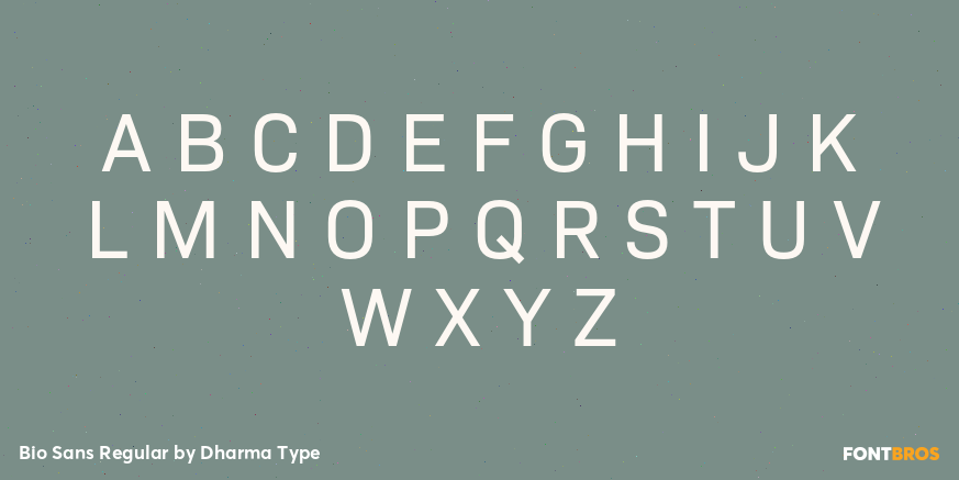 Bio Sans Regular Font Poster #2