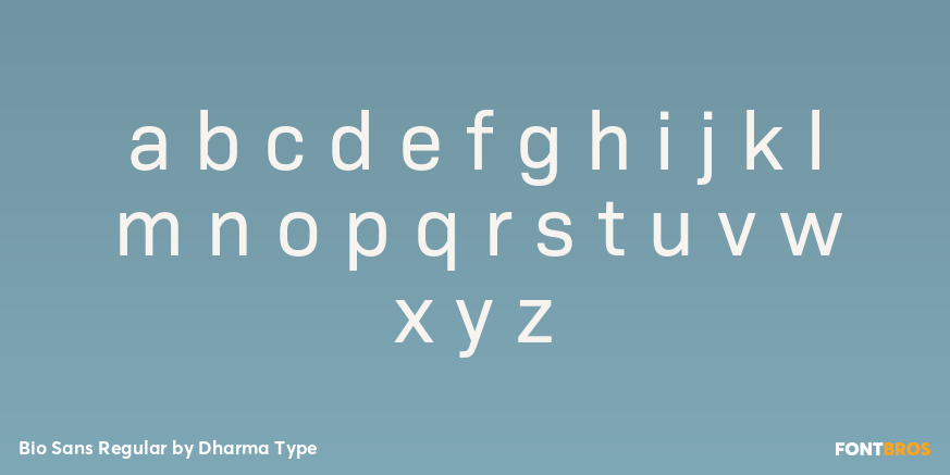 Bio Sans Regular Font Poster #3