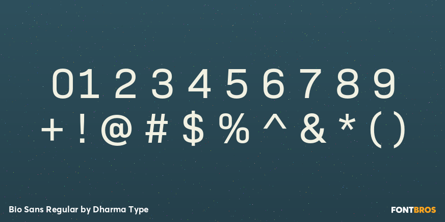 Bio Sans Regular Font Poster #4