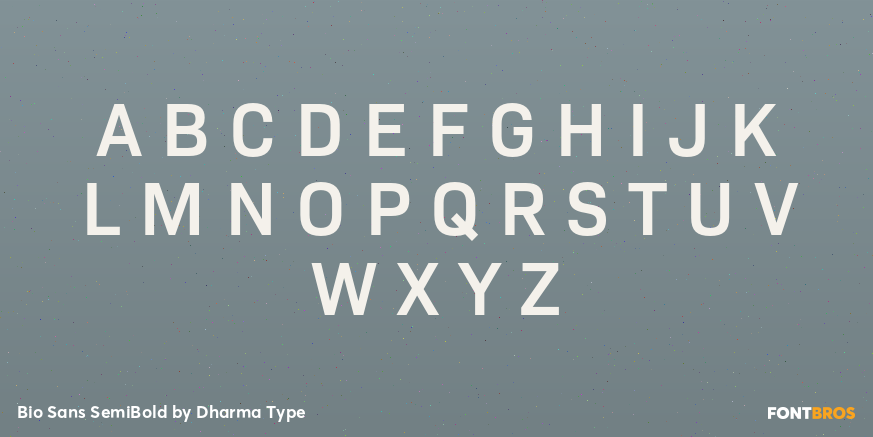 Bio Sans SemiBold Font Poster #2