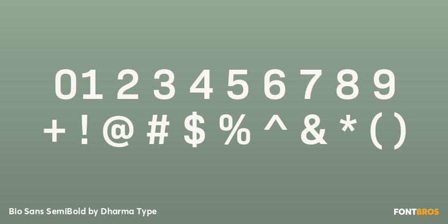 Bio Sans SemiBold Font Poster #4