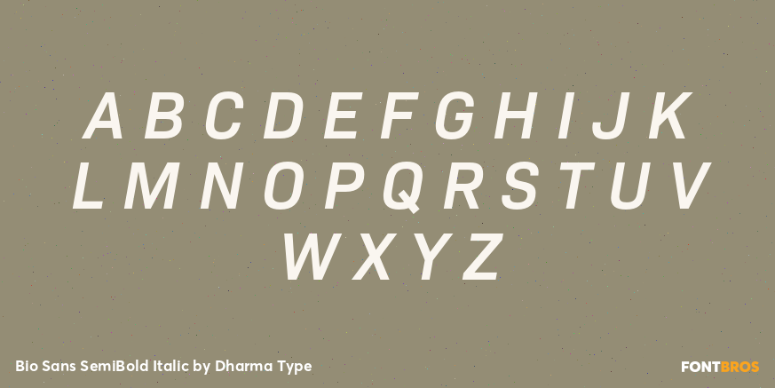 Bio Sans SemiBold Italic Font Poster #2