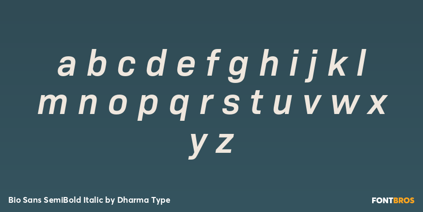 Bio Sans SemiBold Italic Font Poster #3