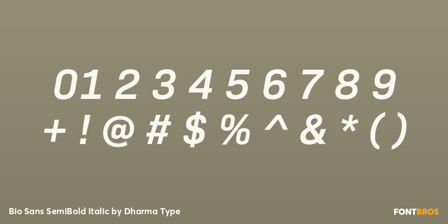Bio Sans SemiBold Italic Font Poster #4