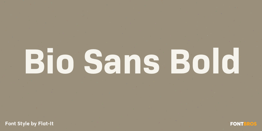 Bio Sans Bold Font Poster #1