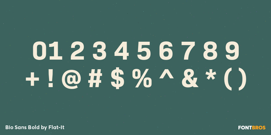 Bio Sans Bold Font Poster #1
