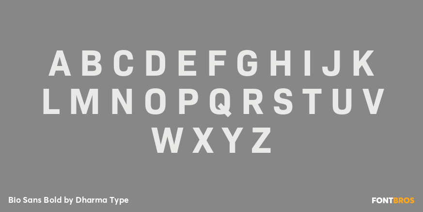 Bio Sans Bold Font Poster #2