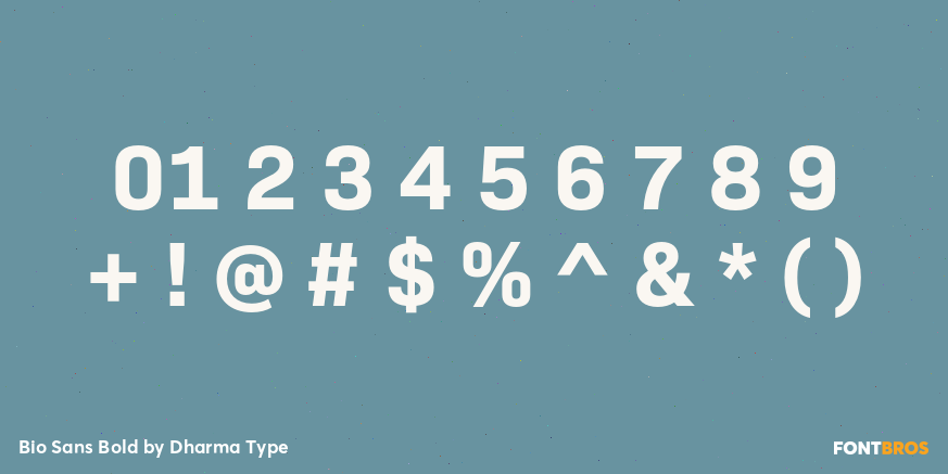 Bio Sans Bold Font Poster #4