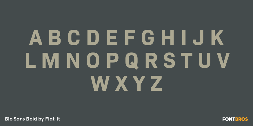 Bio Sans Bold Font Poster #1
