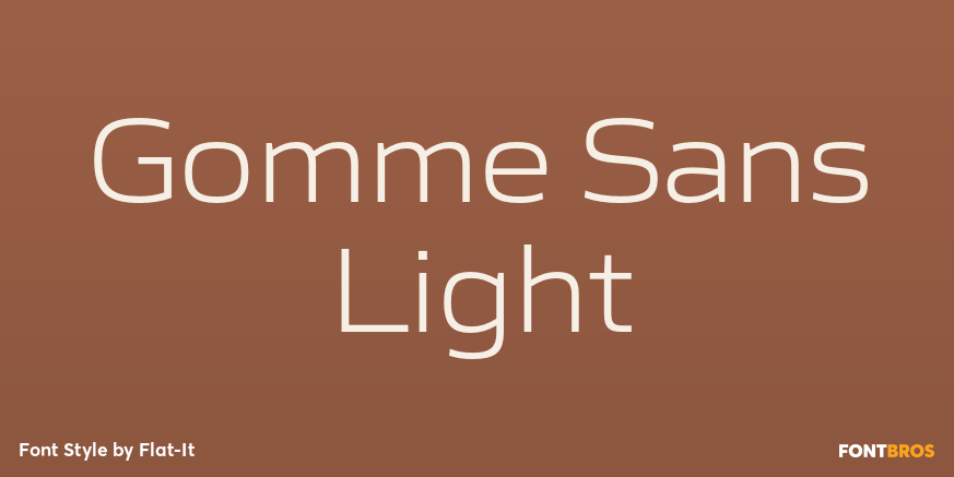 Gomme Sans Light Font Poster #1