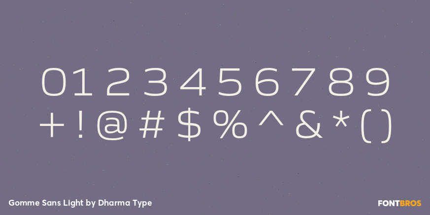 Gomme Sans Light Font Poster #4