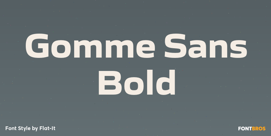 Gomme Sans Bold Font Poster #1