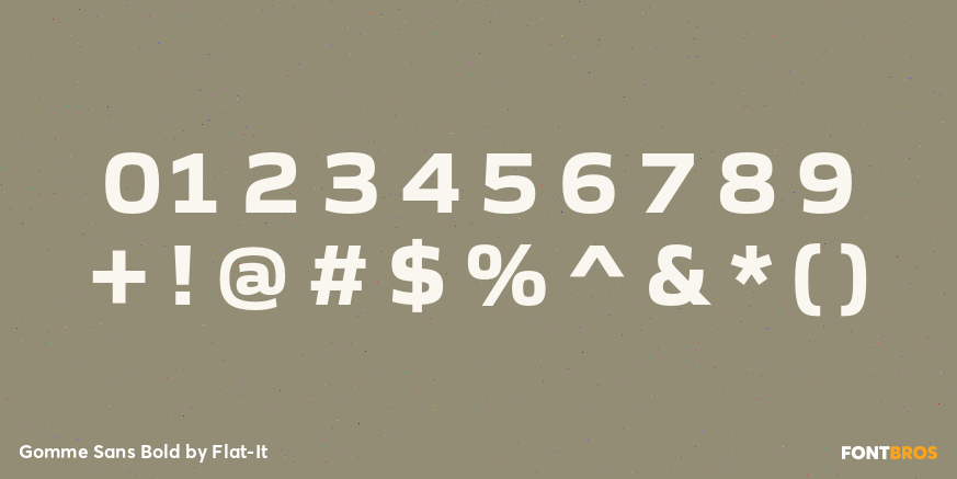 Gomme Sans Bold Font Poster #1