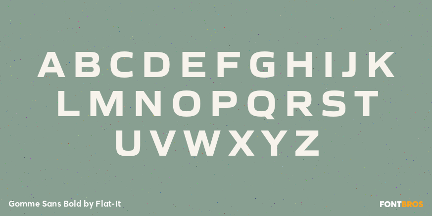 Gomme Sans Bold Font Poster #1