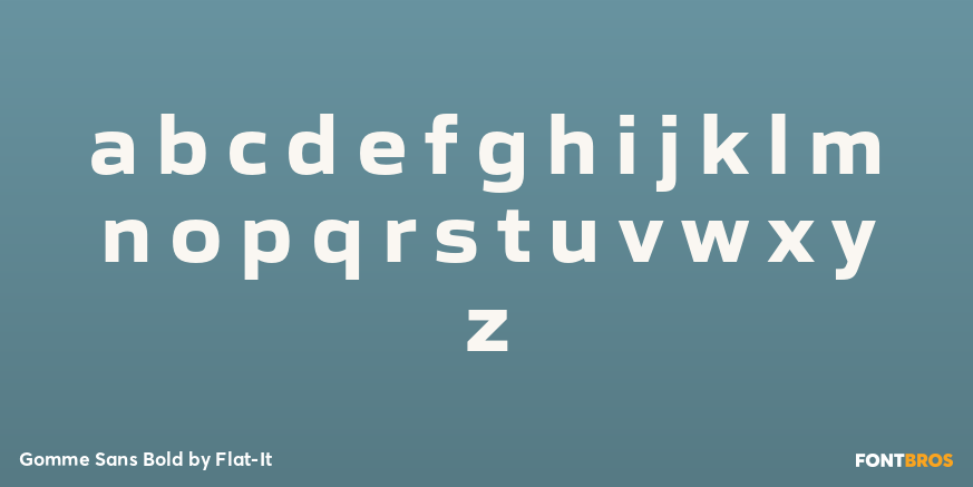 Gomme Sans Bold Font Poster #1