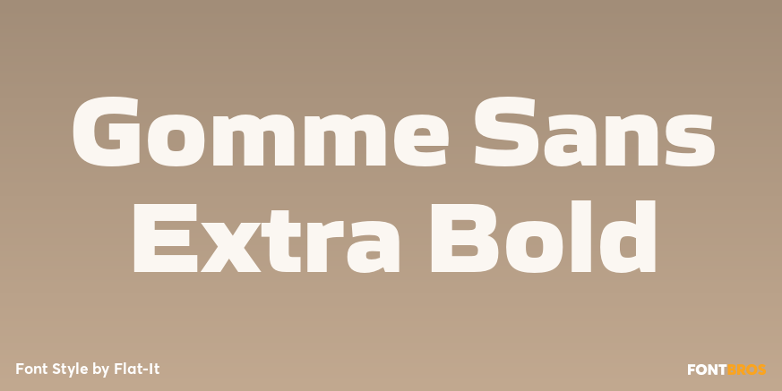 Gomme Sans Extra Bold Font Poster #1