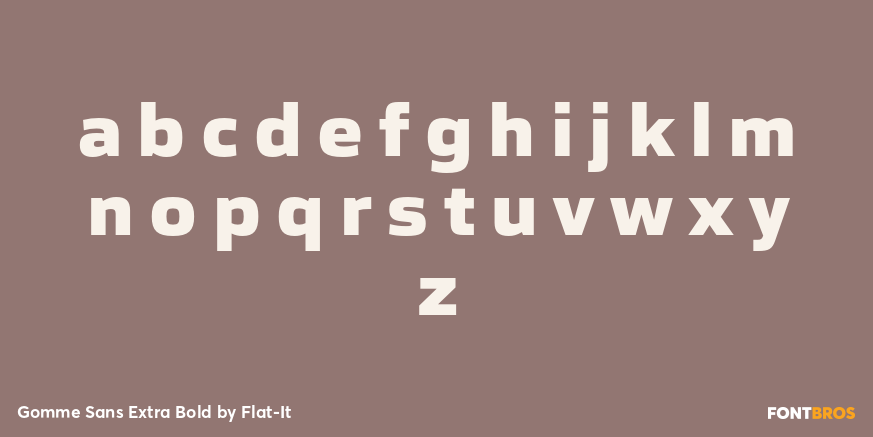 Gomme Sans Extra Bold Font Poster #3