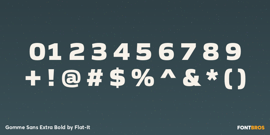 Gomme Sans Extra Bold Font Poster #4