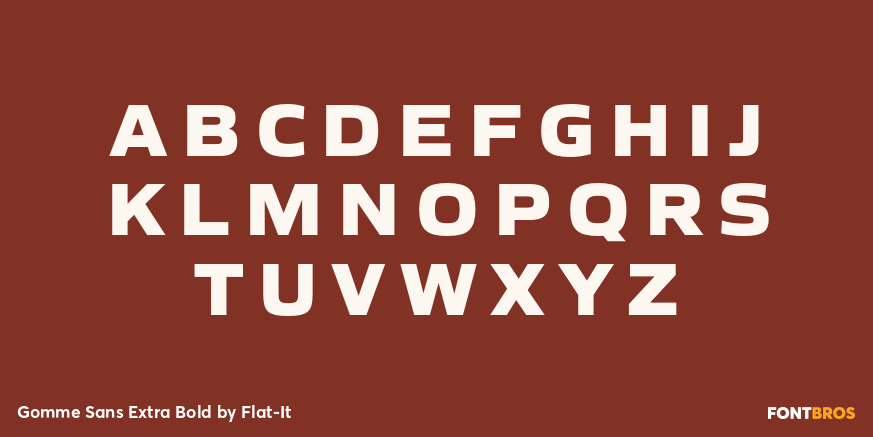 Gomme Sans Extra Bold Font Poster #1