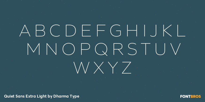 Quiet Sans Extra Light Font Poster #2