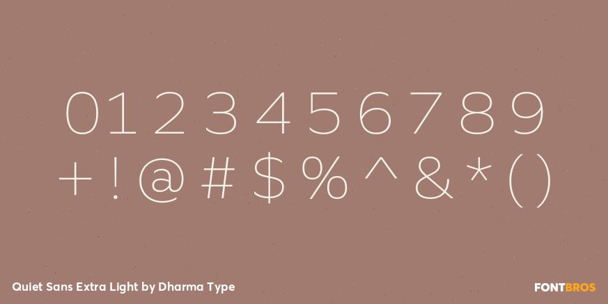 Quiet Sans Extra Light Font Poster #4