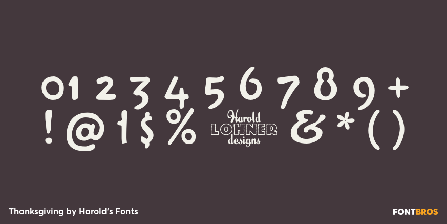 Thanksgiving Font Poster #1