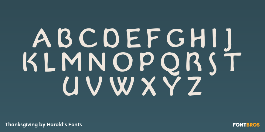 Thanksgiving Font Poster #2