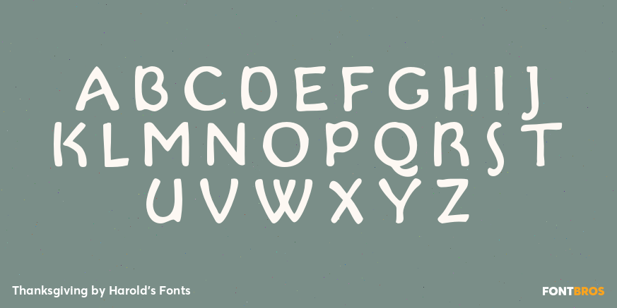 Thanksgiving Font Poster #1