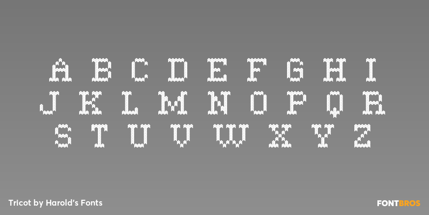 Tricot Font Poster #1