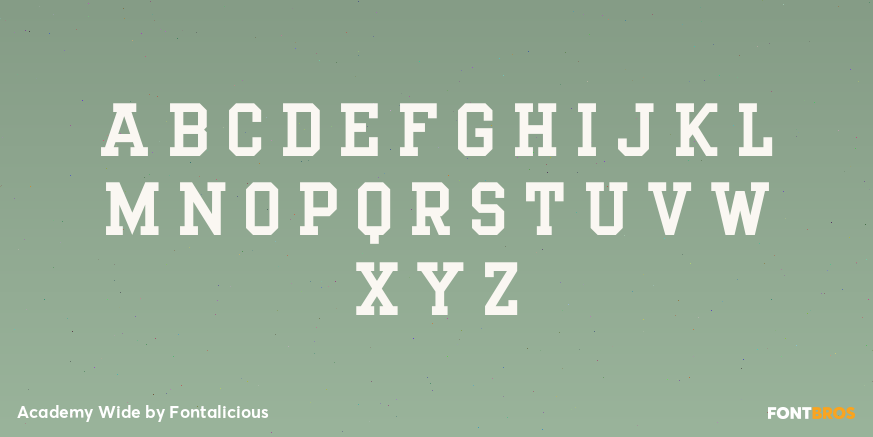 Academy Wide Font Poster #1