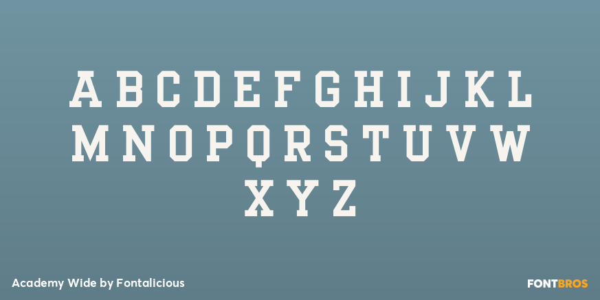Academy Wide Font Poster #1